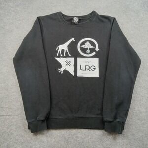 LRG Sweatshirt Mens Small Crewneck Graphic Pullover Streetwear Giraffe Sweater